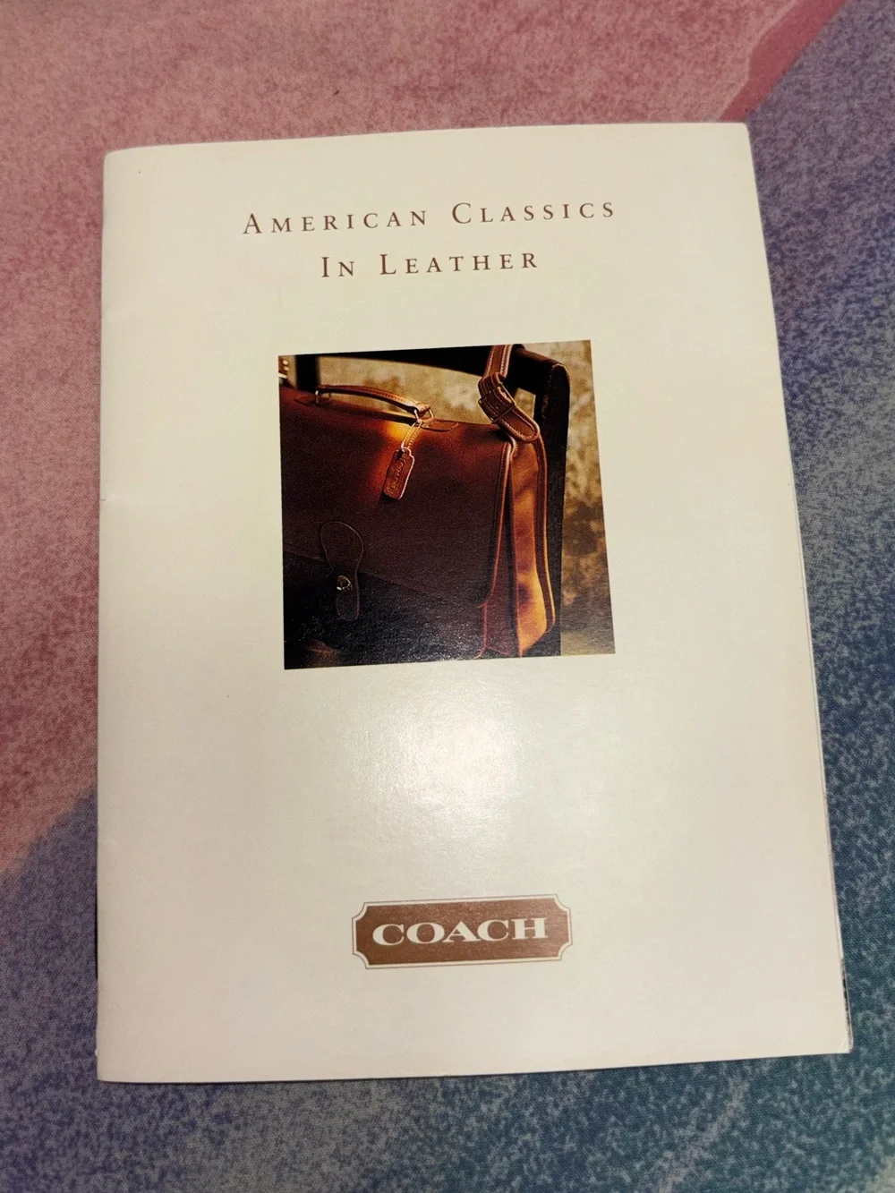 Coach Legacy Vintage 1992 Leather Story Booklet Purse Bag